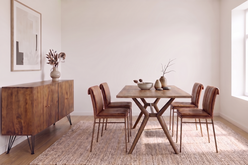 Custom Solid Wood Dining Tables & Vintage Chairs in Hong Kong