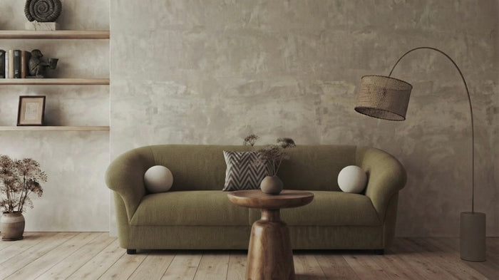 Haven Cotton-Linen Curved Sofa