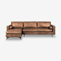 Daniel Leather L-Shape Sofa