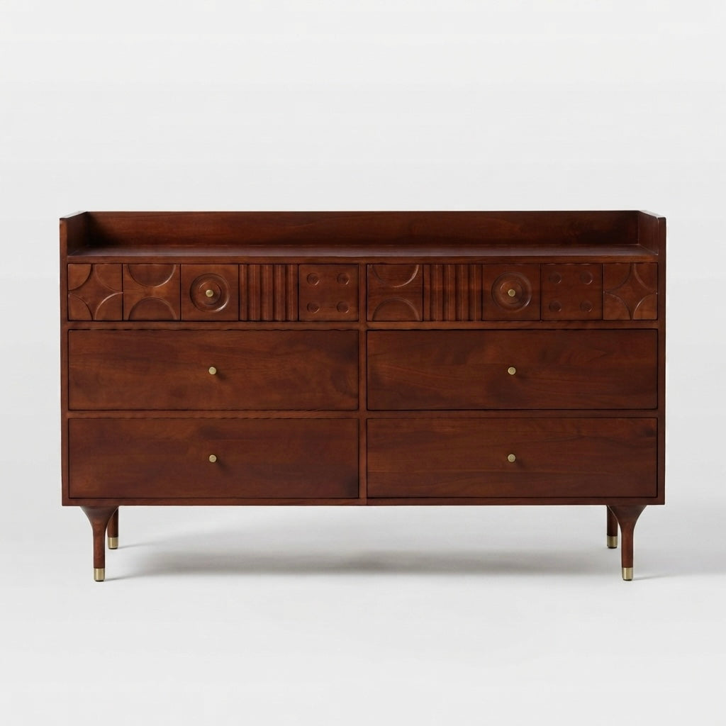 Heritage Carved Poplar Cabinet