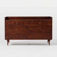 Heritage Carved Poplar Cabinet