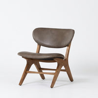 Haven Solid Wood Leather Chair