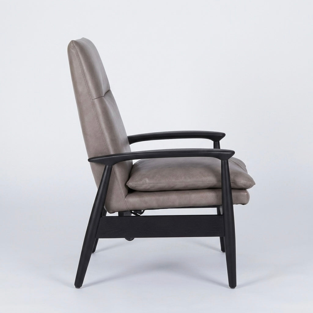 Origin Solid Wood Leather Lounge Chair
