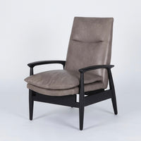 Origin Solid Wood Leather Lounge Chair