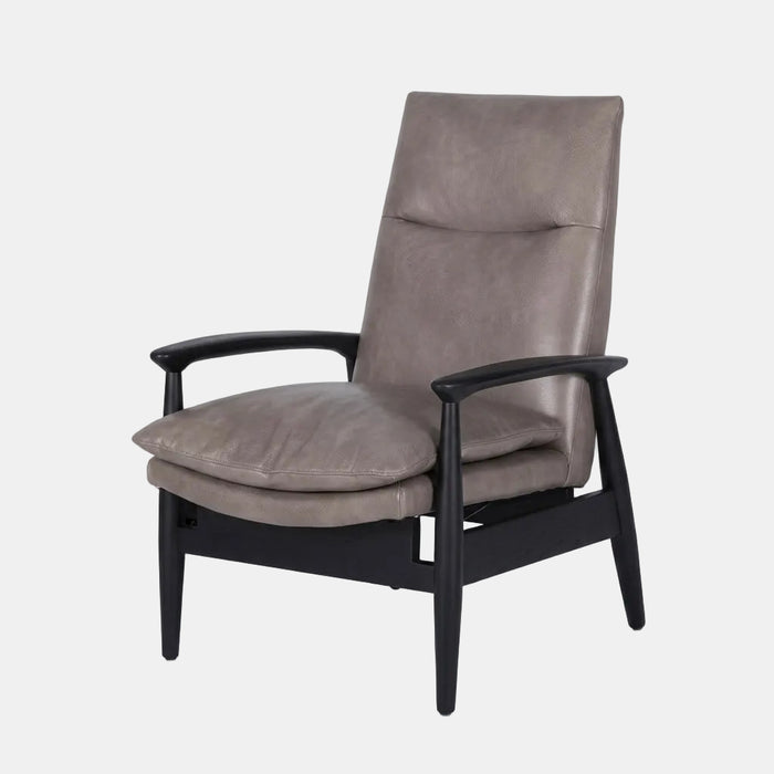 Origin Solid Wood Leather Lounge Chair