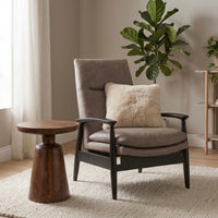 Origin Solid Wood Leather Lounge Chair