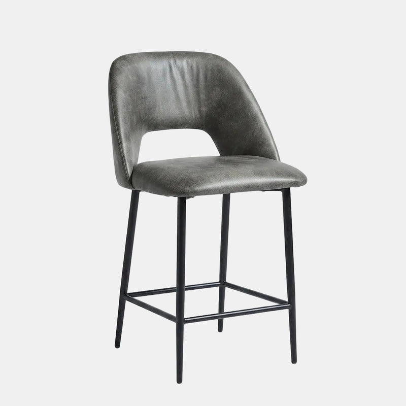 Urban Metal Leather Bar Stool