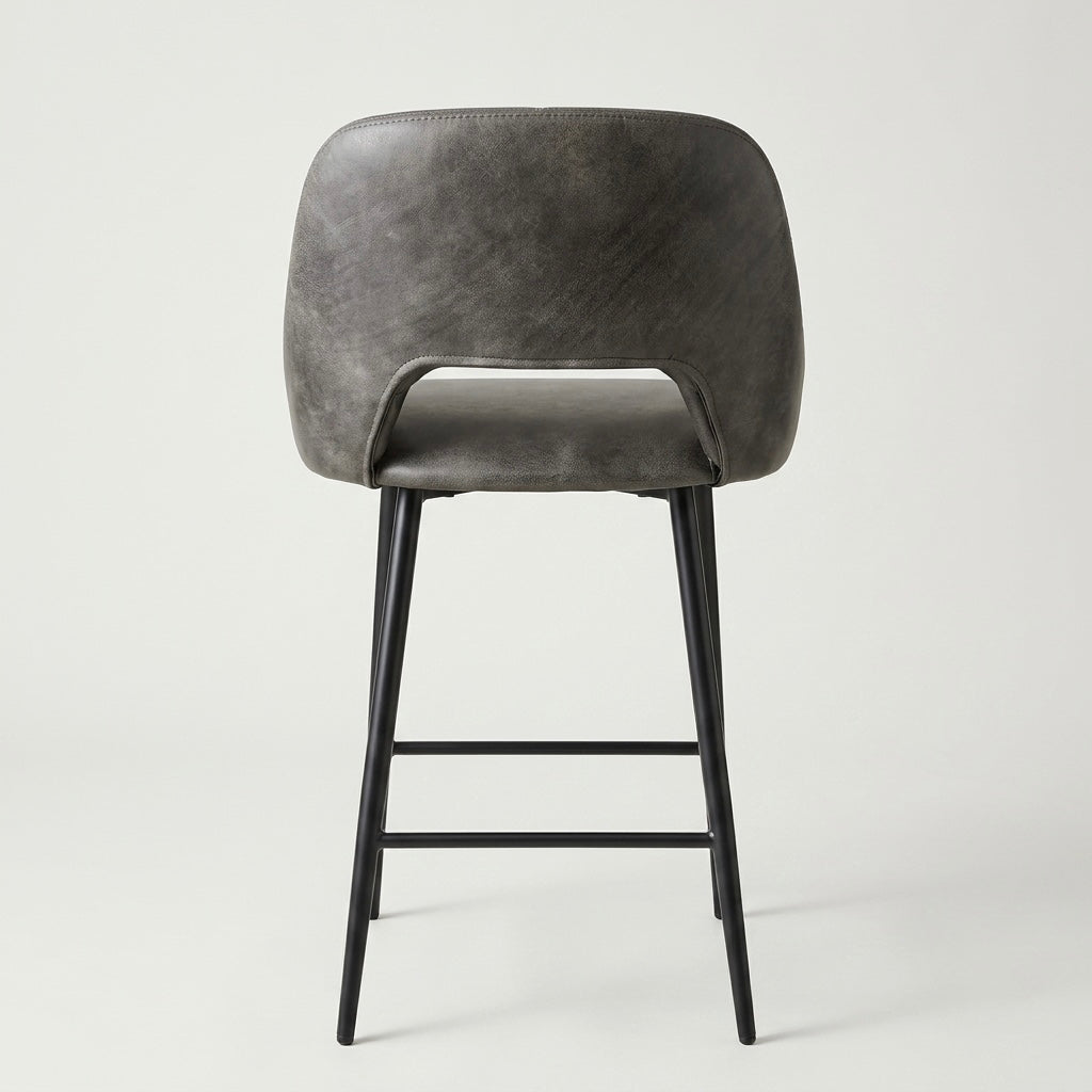 Urban Metal Leather Bar Stool