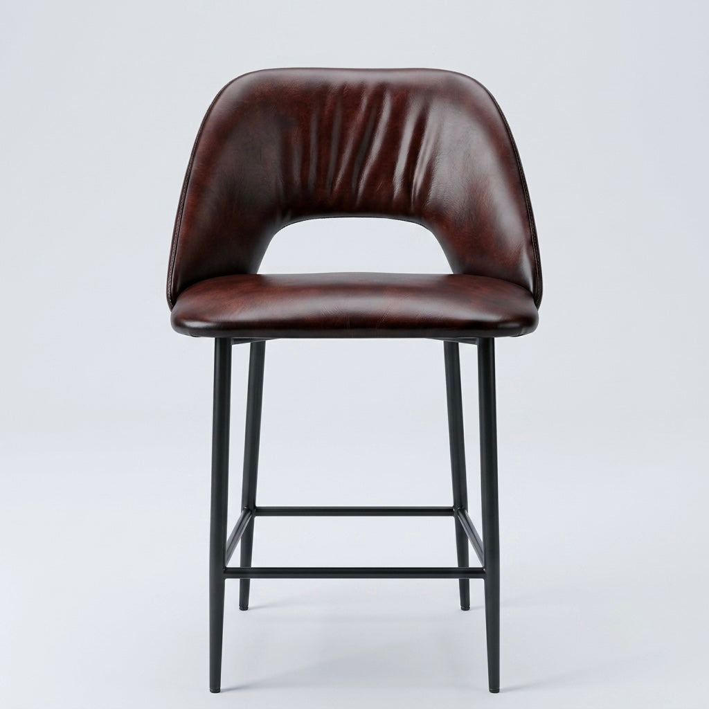 Urban Metal Leather Bar Stool