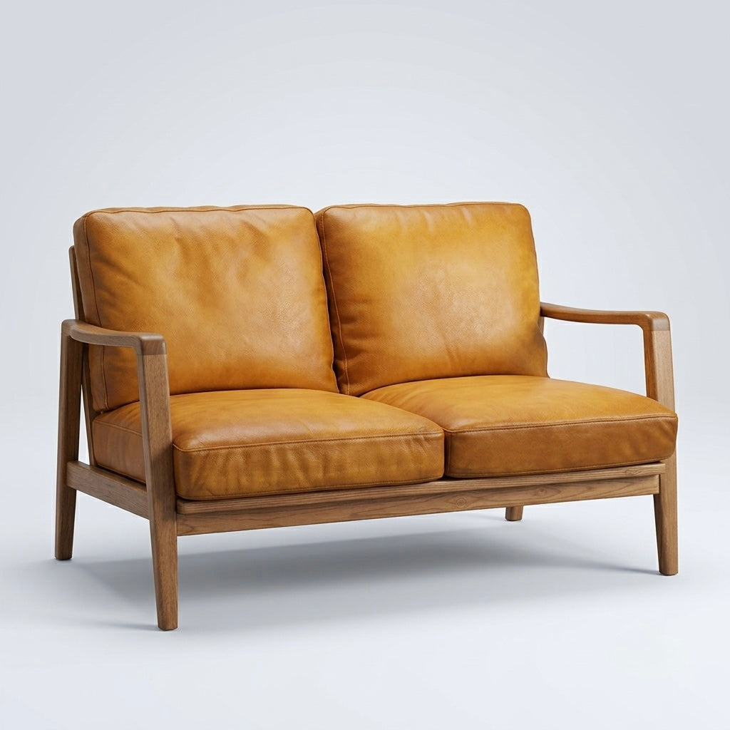 Timmy Ash Leather Sofa