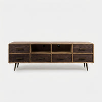 Dual-Tone Ash Media TV Stand