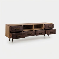 Dual-Tone Ash Media TV Stand