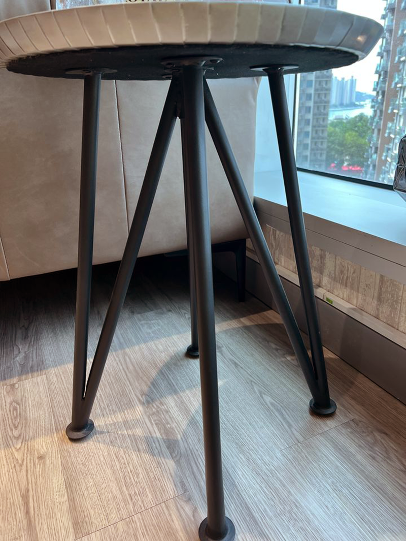 Aura Brass & Metal Side Table
