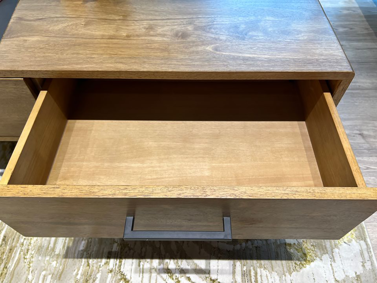 Nordic Industrial Rubberwood Coffee Table