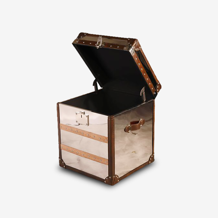 Stellar Metal-Leather Vintage Trunk