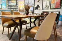 Viv Industrial Rubberwood Dining Table