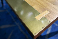 Vera Rubber Wood Industrial Dining Table