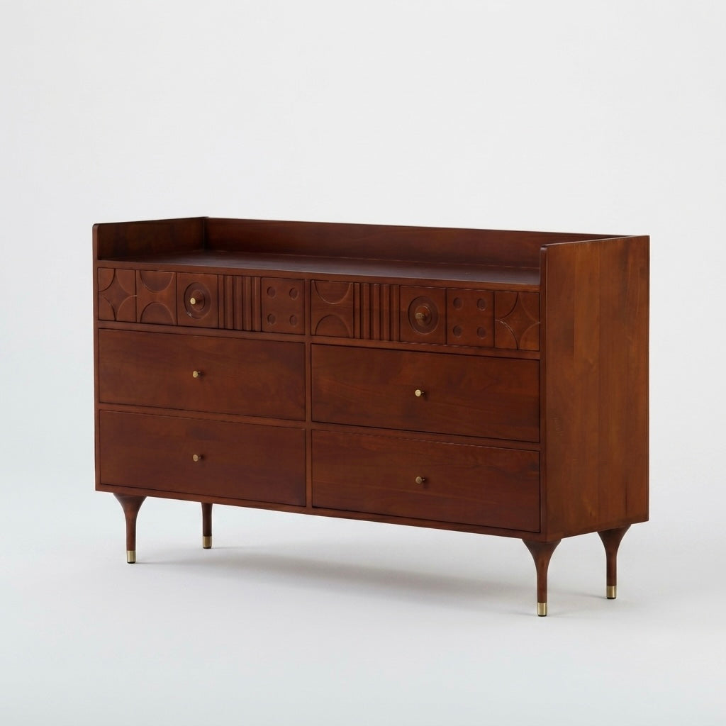 Heritage Carved Poplar Cabinet