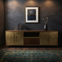 Gilded Oak Media TV Stand