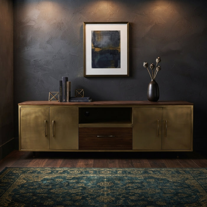 Gilded Oak Media TV Stand