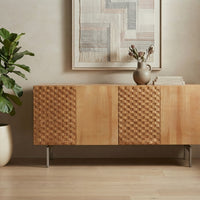 Terra-Weave Poplar Wood Cabinet