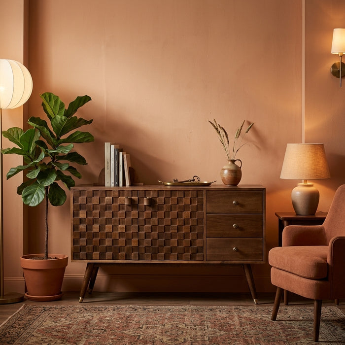Mosaic Brass Sideboard