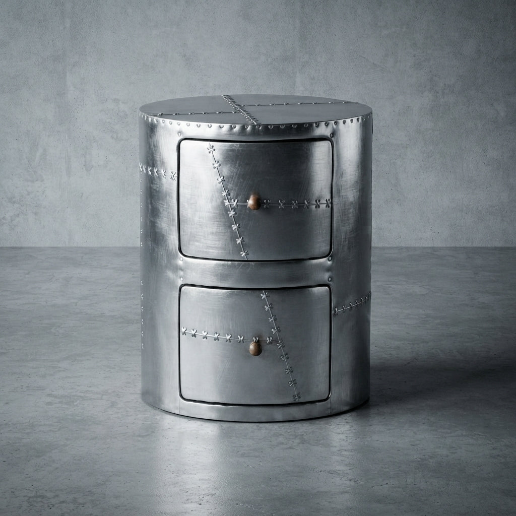 Titan-Riveted Aluminum Side Table