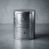 Titan-Riveted Aluminum Side Table