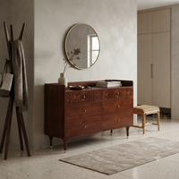 Heritage Carved Poplar Cabinet