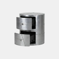 Titan-Riveted Aluminum Side Table