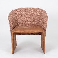 Ember Leather & Linen Accent Chair