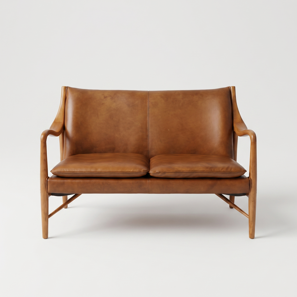 Kiannah Ash Leather Sofa