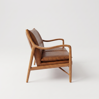 Kiannah Ash Leather Sofa
