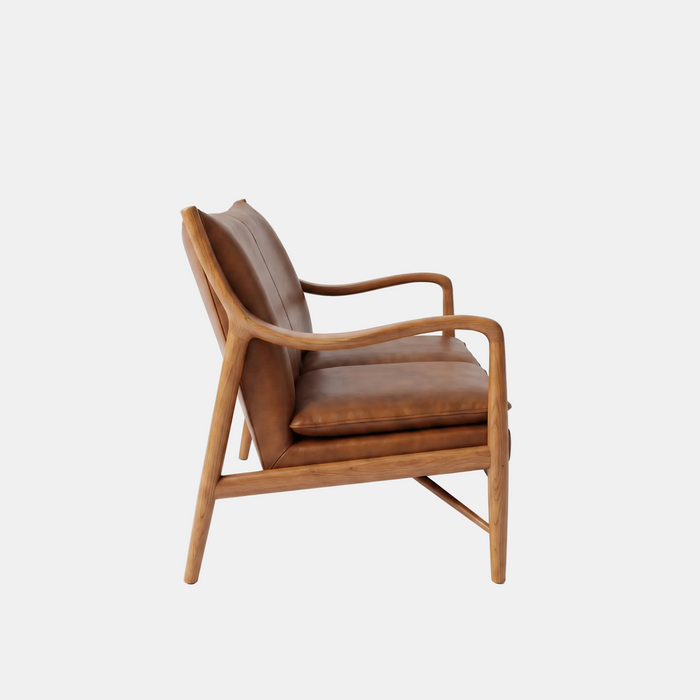 Kiannah Ash Leather Sofa