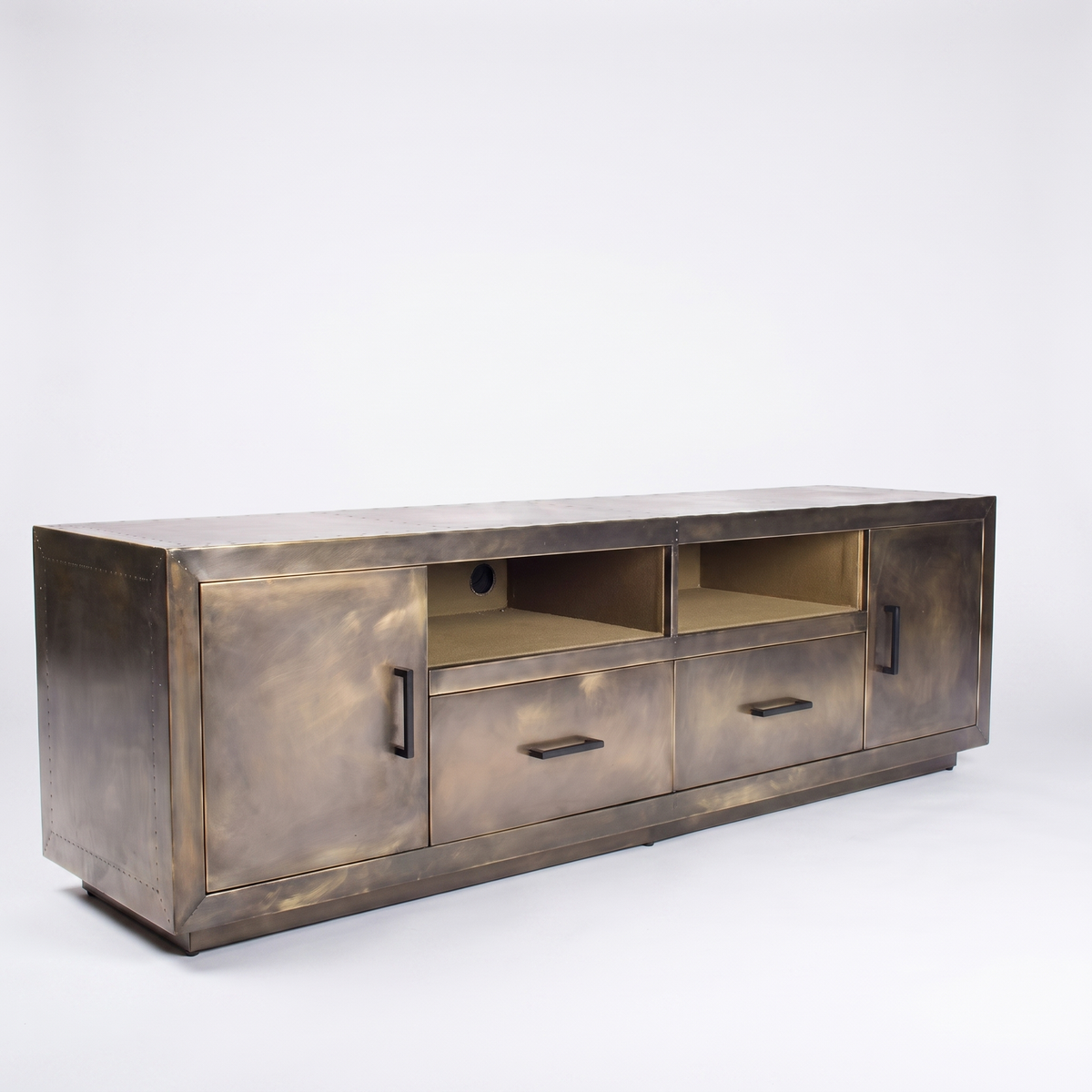 Vintage Jet Brass TV Stand
