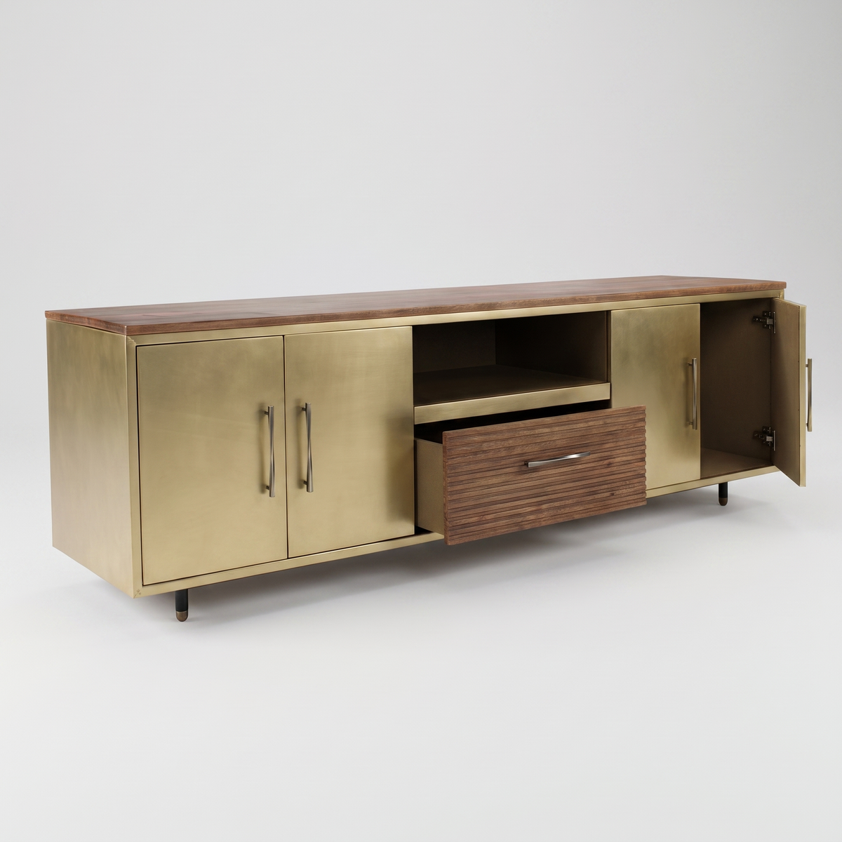 Gilded Oak Media TV Stand