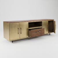 Gilded Oak Media TV Stand