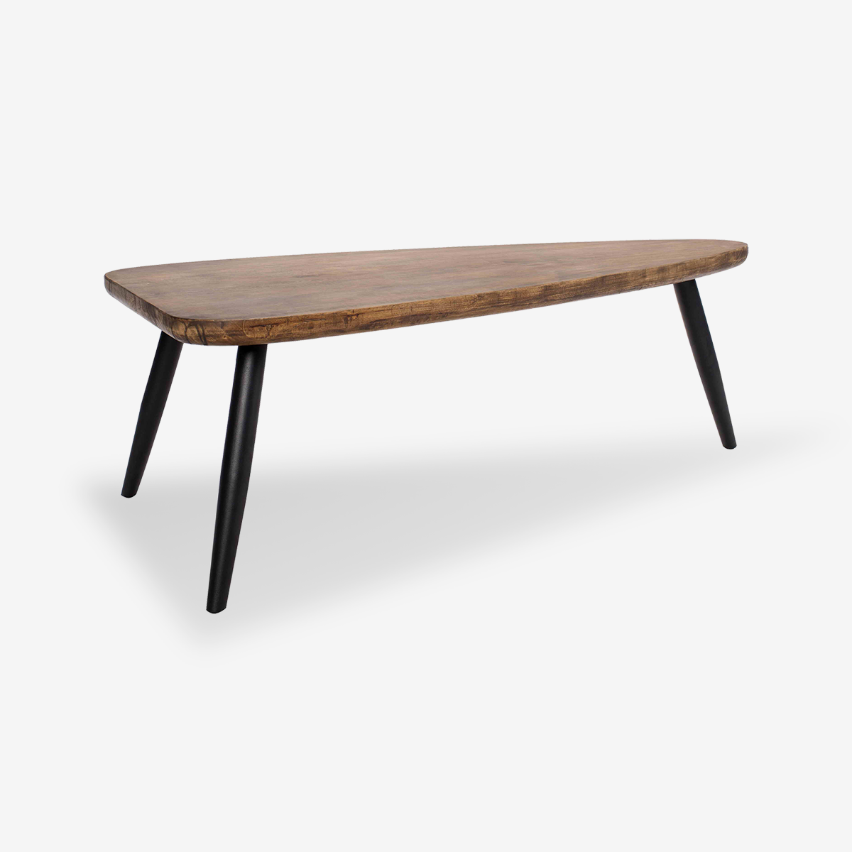 Vera Rubber Wood Industrial Coffee Table