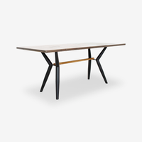 Viv Industrial Rubberwood Dining Table