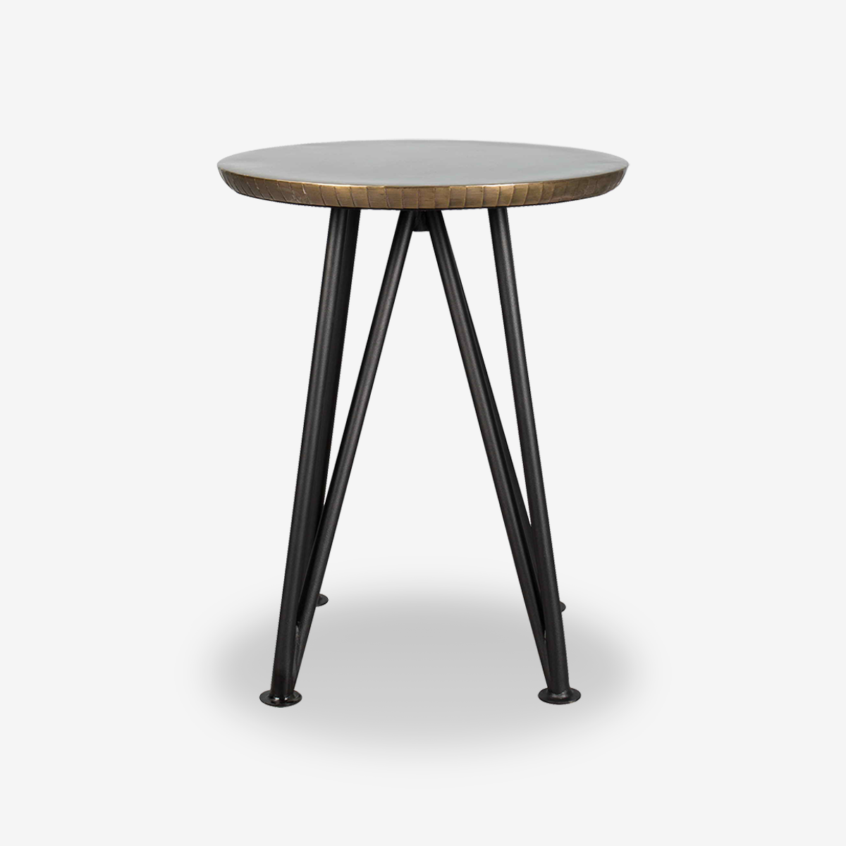 Aura Brass & Metal Side Table
