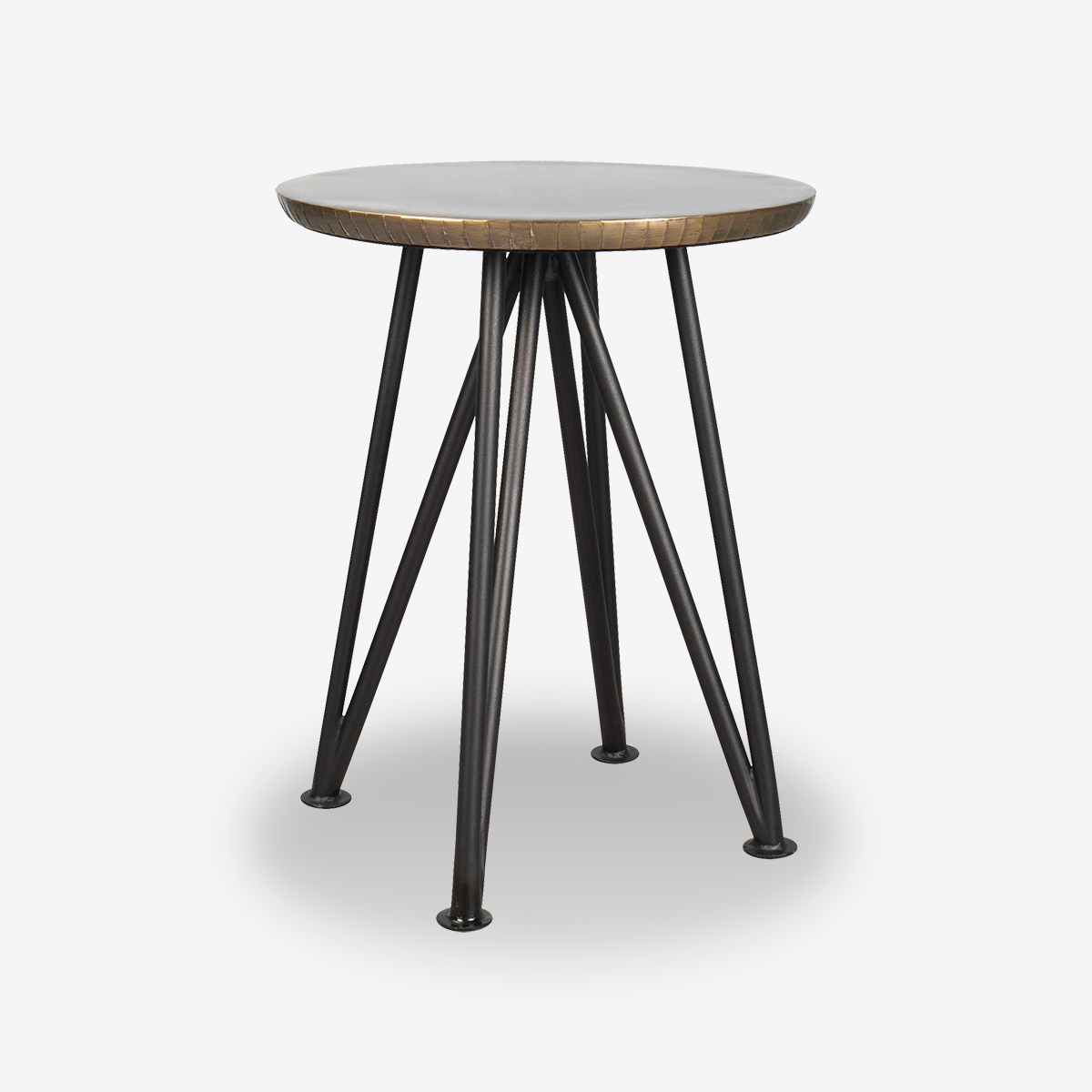Aura Brass & Metal Side Table