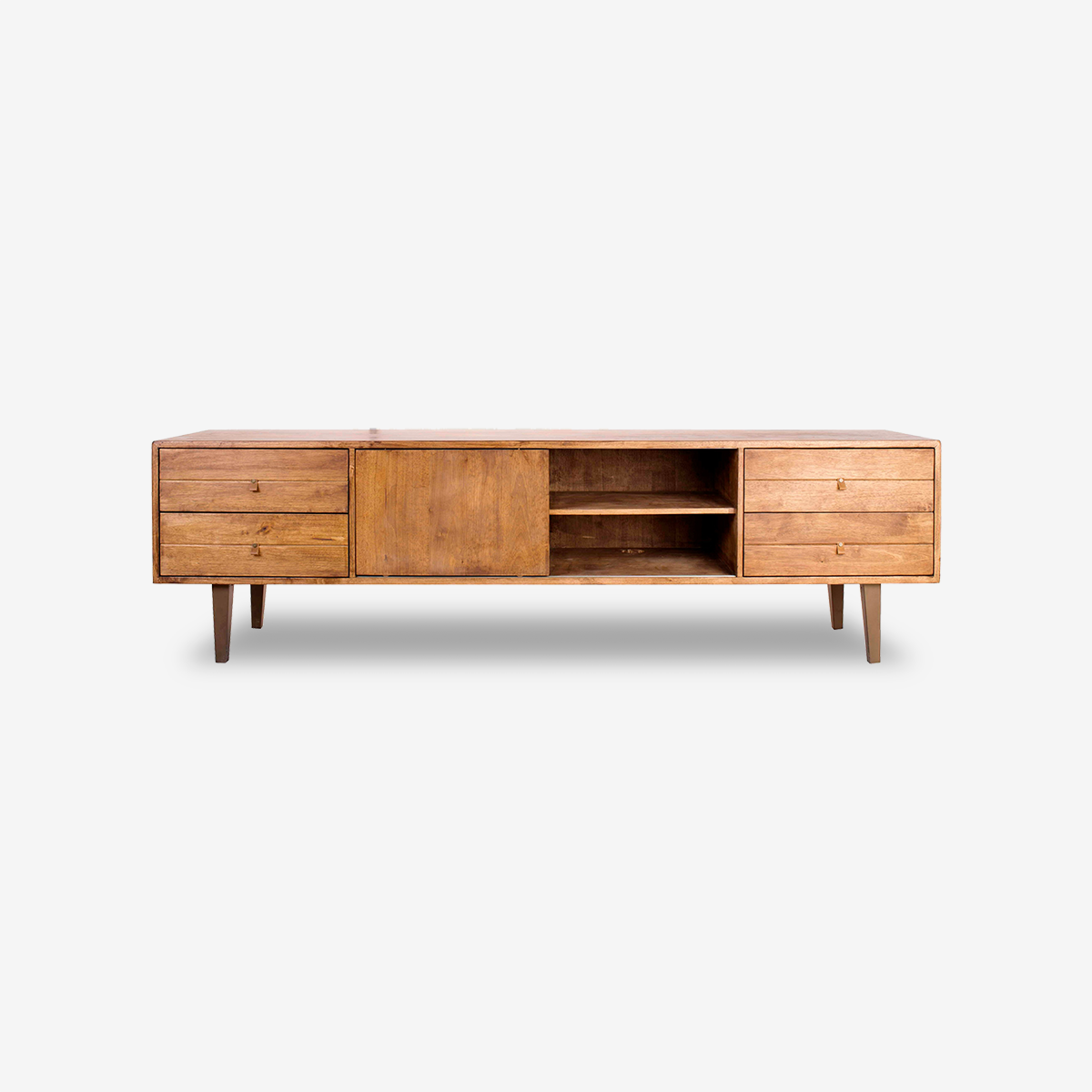 Nordic Heritage Rubber Wood TV Stand