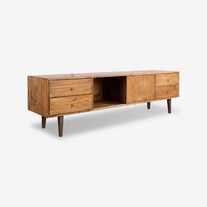 Nordic Heritage Rubber Wood TV Stand