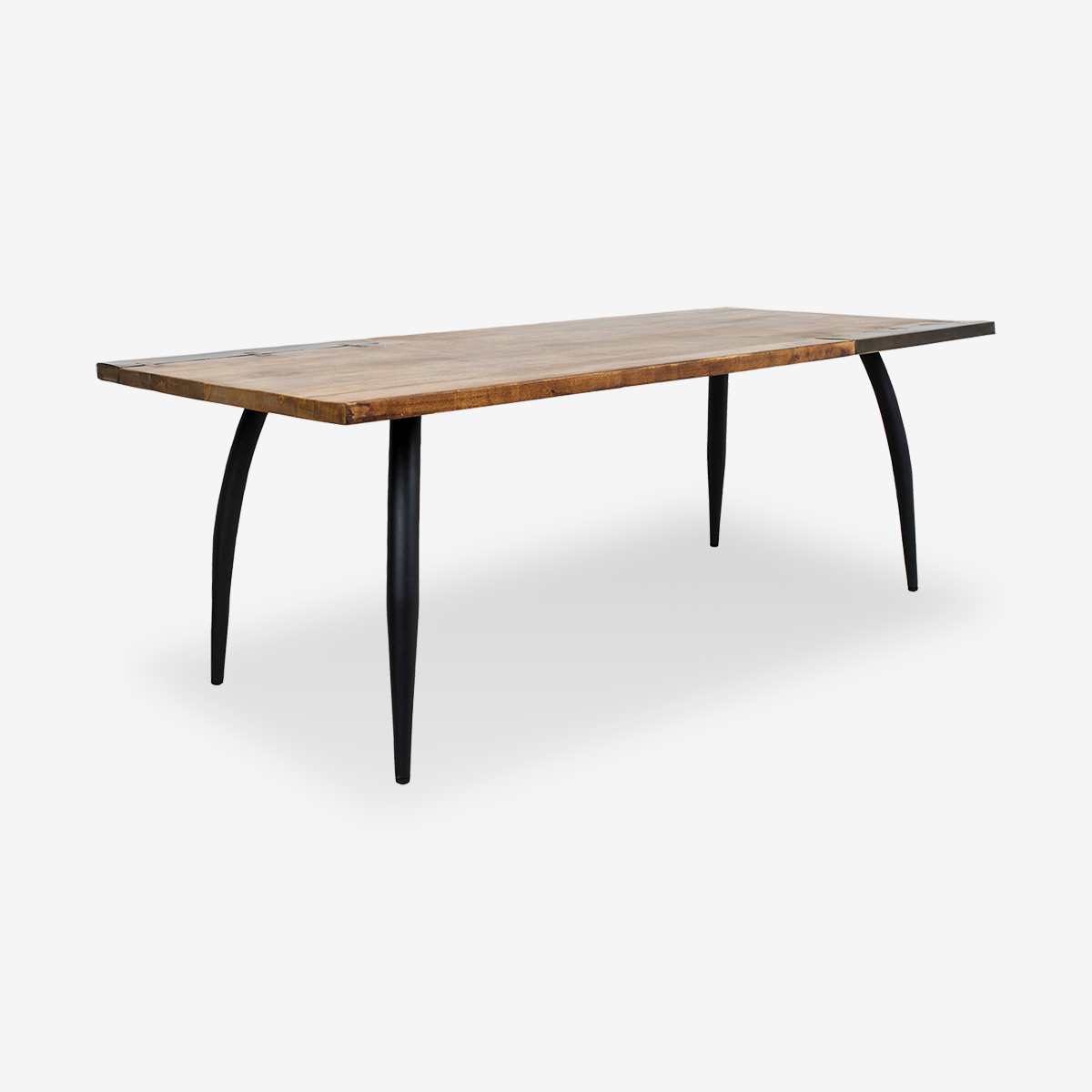 Vera Rubber Wood Industrial Dining Table