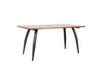 Curvewood Rubberwood Dining Table