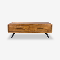Nordic Industrial Rubberwood Coffee Table