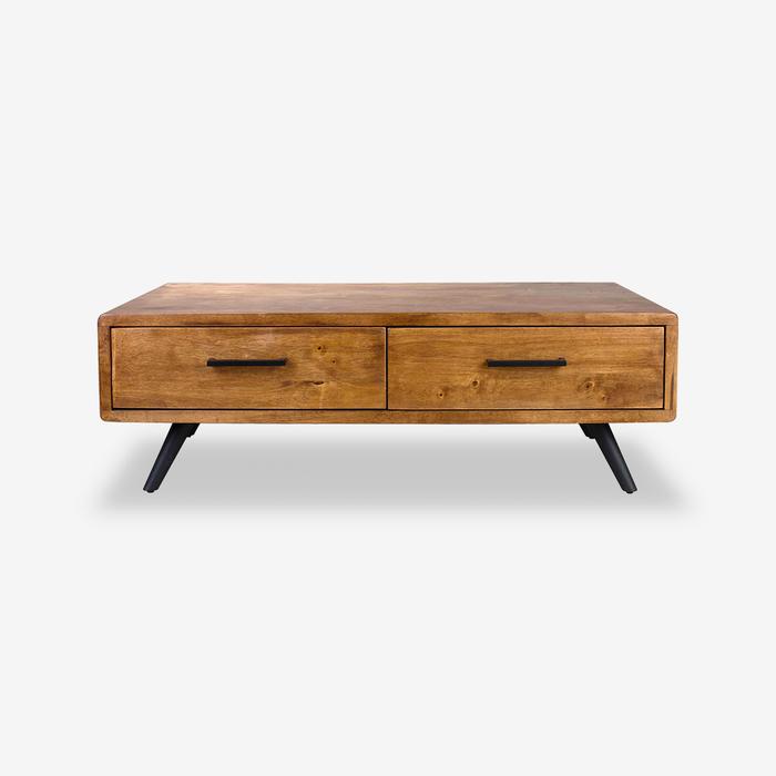 Nordic Industrial Rubberwood Coffee Table