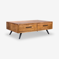 Nordic Industrial Rubberwood Coffee Table