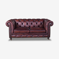Classic Chesterfield Leather Sofa