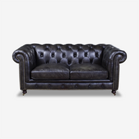 Classic Chesterfield Leather Sofa